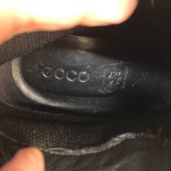ECCO Black Leather Booties Ladies Size 40  ** - Picture 7 of 7